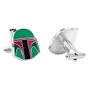 Boba Fett Helmet Cufflinks and Money Clip Gift Set
