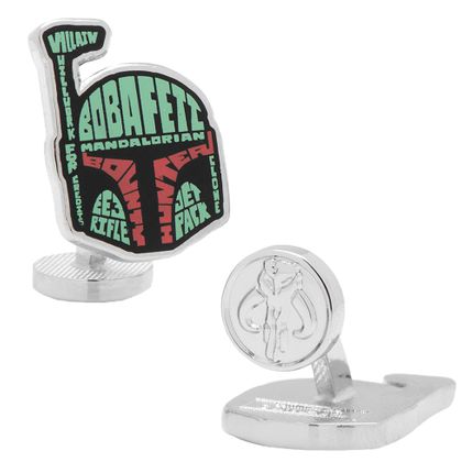 Boba Fett Typography Cufflinks