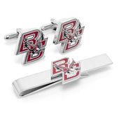 Boston College Eagles Cufflinks And Tie Bar Gift Set