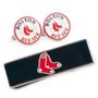 Boston Red Sox Cufflinks and Money Clip Gift Set