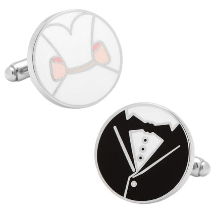 Bride and Groom Wedding Cufflinks