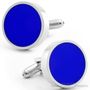 Bright Blue Spot Cufflinks