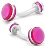 Bright Pink Point Cufflinks