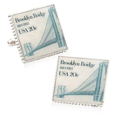 Brooklyn Bridge Stamp Cufflinks