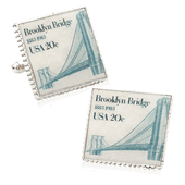 Brooklyn Bridge Stamp Cufflinks
