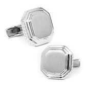 Brushed Silver Opus Cufflinks