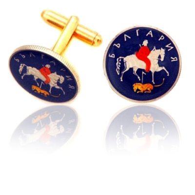 Bulgarian Coin Cuff Links
