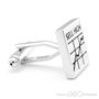 Bustling Stock Market Silver Cufflinks