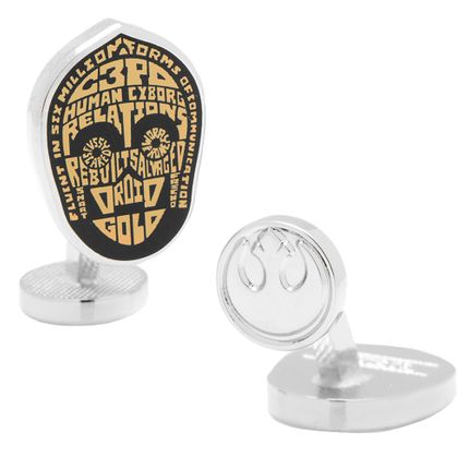 C3PO Typography Cufflinks