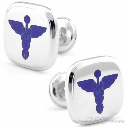 Caduceus Medical Baade Cufflinks