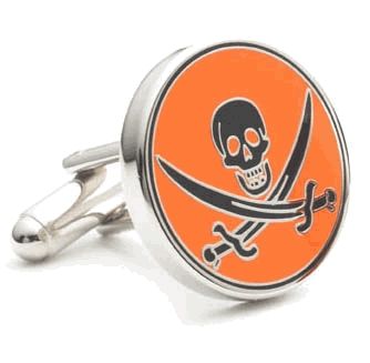 Calico Jack Cufflinks In Orange
