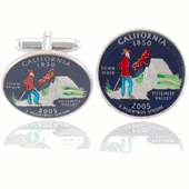 Californian Quarter Coin Cuff Links