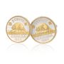 Canadian Nickel Beaver Cufflinks