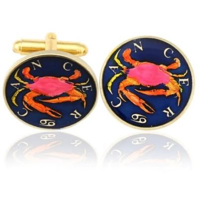 Cancer-The Crab Coin Cufflinks