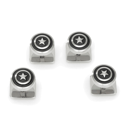 Captain America Shield Stainless Steel Studs