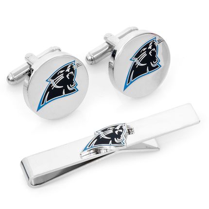 Carolina Panthers Cufflinks And Tie Bar Gift Set