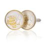 Cayman Islands 10-Cent Turtle Cufflinks