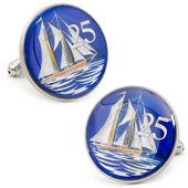 Cayman Islands 25 Cent Coin Cufflinks