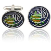 Caymanian Sea Turtle Coin Cuff Links