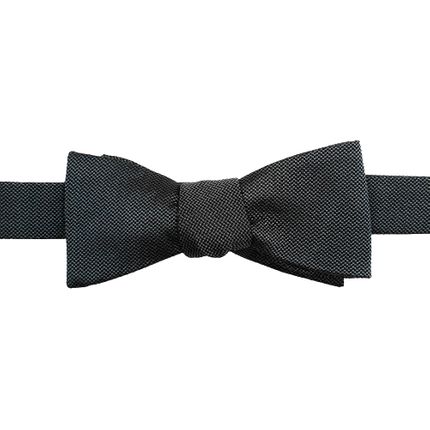 Charcoal Silk Bowtie