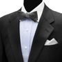 Charcoal Silk Bowtie