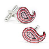 Cherry Dot Paisley Cufflinks