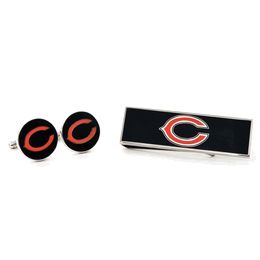 Chicago Bears Cufflinks And Money Clip Gift Set