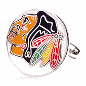 Chicago Blackhawk Cufflinks