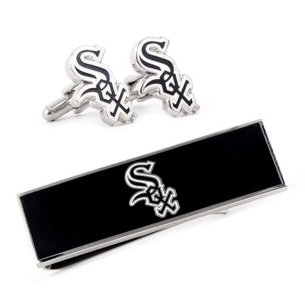 Chicago White Sox Cufflinks And Money Clip Gift Set