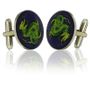 Chinese Dragon Coin Cuff Links