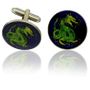 Chinese Dragon Coin Cuff Links