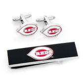 Cincinatti Reds Cufflinks And Money Clip Gift Set