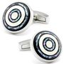 Circular Pavement Mosaic Mother Of Pearl Cufflinks