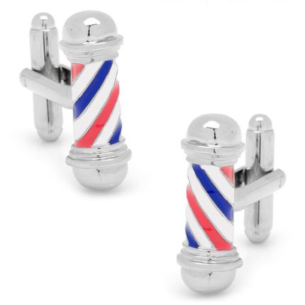 Classic Barber Shop Pole Cufflinks