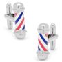 Classic Barber Shop Pole Cufflinks