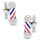 Classic Barber Shop Pole Cufflinks