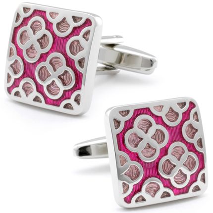 Classic Pink Paint Cufflinks