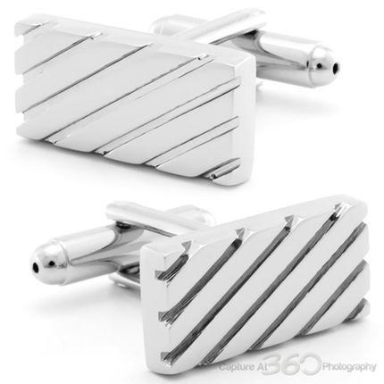 Classic Silver Bars Cufflinks