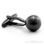 Classic Silver Black Dot Cufflinks