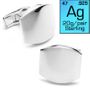 Classic Silver Engravable Cufflinks
