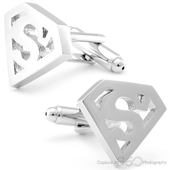 Classic Silver Superman Cufflinks