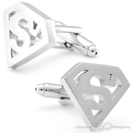 Classic Silver Superman Cufflinks