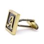 Classic Yellow Letter A Cufflinks