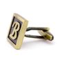 Classic Yellow Letter B Cufflinks