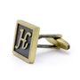 Classic Yellow Letter H Cufflinks