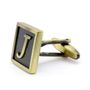 Classic Yellow Letter J Cufflinks