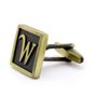 Classic Yellow Letter W Cufflinks