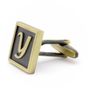 Classic Yellow Letter Y Cufflinks