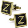 Classic Yellow Letter Z Cufflinks