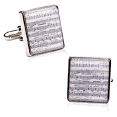 Classical Sheet Music Cufflinks